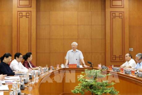 Tổng Bí thư, Chủ tịch nước chủ trì họp Tiểu ban Văn kiện Đại hội XIII của Đảng