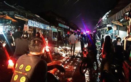 Cháy lớn thiêu rụi nhiều sạp hàng tại chợ Bình Long, Bình Phước