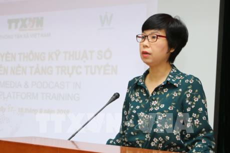 TTXVN tổ chức khóa học truyền thông số và tin âm thanh trên nền tảng online