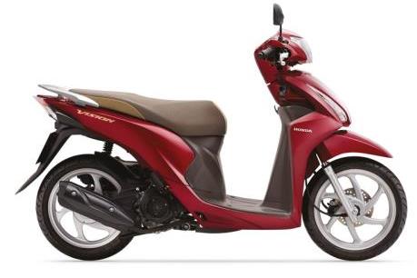 Honda ra mắt Vision phiên bản màu mới với giá bán không đổi