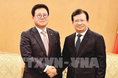 Phó Thủ tướng Trịnh Đình Dũng tiếp CEO Công ty phát triển tài sản Lotte