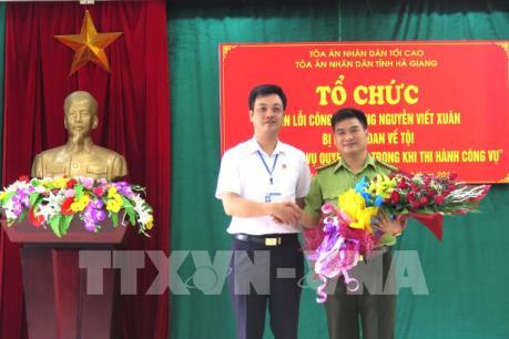 Tòa án Nhân dân tỉnh Hà Giang xin lỗi công khai người bị kết án oan