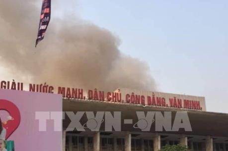 Xác định điểm xuất phát cháy ở Cung Văn hoá Lao động hữu nghị Việt Xô