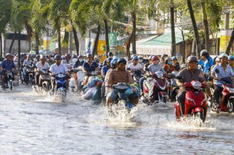 Cần Thơ ngập nặng do triều cường