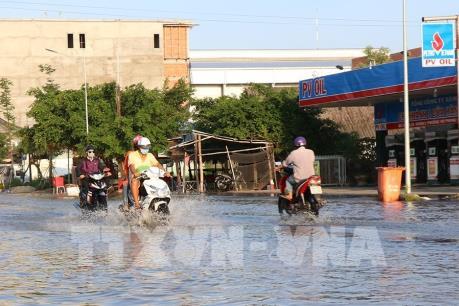 Triều cường dâng cao bất thường ở Bạc Liêu