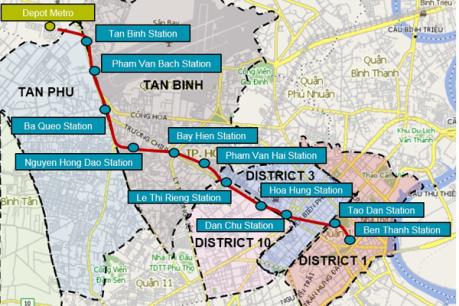 Di dời công trình hạ tầng kỹ thuật tuyến tàu điện ngầm số 2