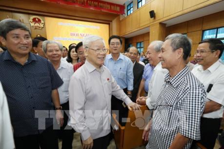 Tổng Bí thư, Chủ tịch nước Nguyễn Phú Trọng tiếp xúc cử tri Hà Nội