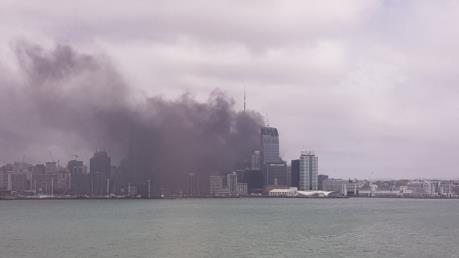 Cháy lớn tại trung tâm thành phố Auckland