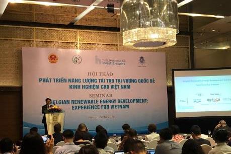 Vương quốc Bỉ chia sẻ kinh nghiệm phát triển năng lượng tái tạo