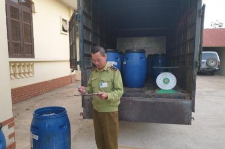 Tiêu hủy 800 kg lòng lợn không qua kiểm dịch 