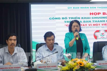 Tp Hồ Chí Minh chính thức triển khai chương trình sữa học đường