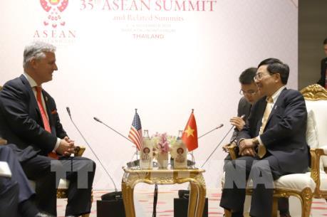 Phó Thủ tướng Phạm Bình Minh tiếp Cố vấn an ninh quốc gia Mỹ 