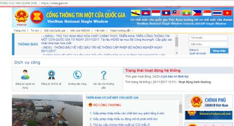 Nguyên tắc vận hành và các giao dịch điện tử trên Cổng thông tin một cửa quốc gia