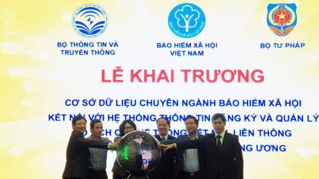 Khai trương cơ sở dữ liệu bảo hiểm xã hội kết nối hệ thống thông tin hộ tịch