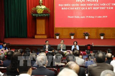 Bí thư Hà Nội giải đáp với cử tri về các tuyến đường chậm tiến độ