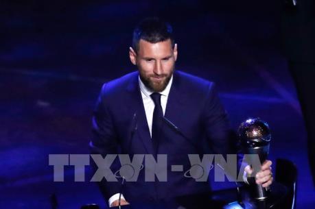 Cầu thủ Lionel Messi giành danh hiệu Quả bóng vàng 2019