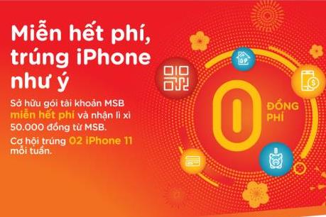 MSB miễn phí giao dịch trên ngân hàng điện tử