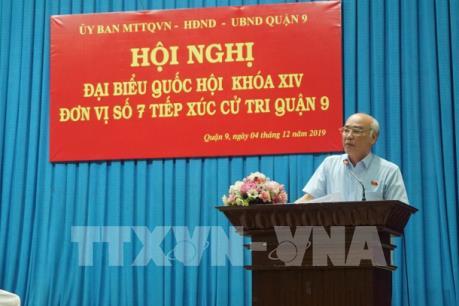 Cử tri TP Hồ Chí Minh quan tâm đến các chính sách thu hồi đất, tái định cư