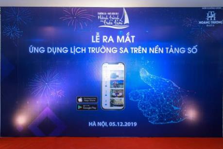 App lịch Trường Sa chính thức ra mắt