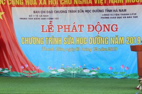 Hà Nam phát động Chương trình Sữa học đường