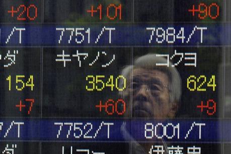 Chứng khoán châu Á tăng điểm theo đà tăng trên Phố Wall