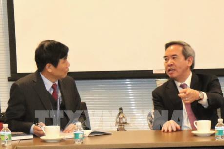 Trưởng ban Kinh tế Trung ương làm việc với Phái đoàn thường trực Việt Nam tại LHQ