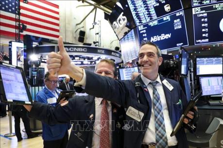 Chứng khoán phố Wall tăng phiên thứ ba liên tiếp