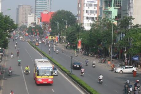 Hà Nội phân luồng giao thông để thi công tuyến đường 40m