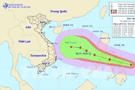 Dự báo mới nhất đường đi của Bão Phanfone