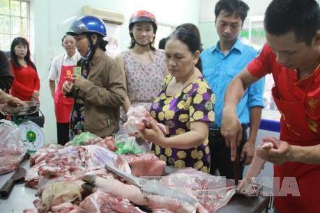 Giá thịt lợn tại Hà Nội có xu hướng giảm