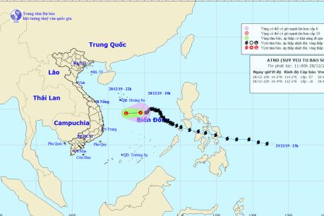 Bão số 8 đã suy yếu thành áp thấp nhiệt đới