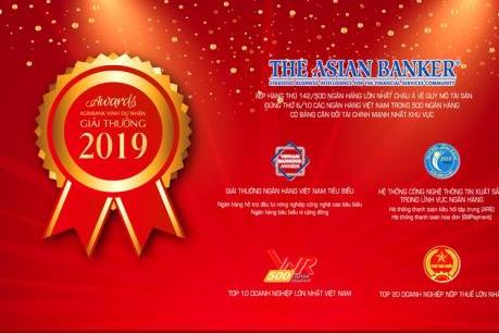 Agribank khẳng định dấu ấn bằng những giải thưởng 