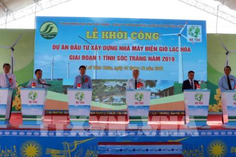 Sóc Trăng khởi công xây dựng nhà máy điện gió Lạc Hòa