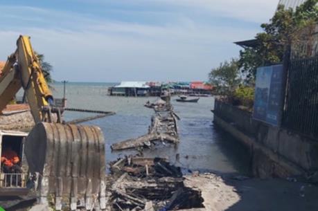 Phú Quốc tháo dỡ cầu cảng Hàm Ninh