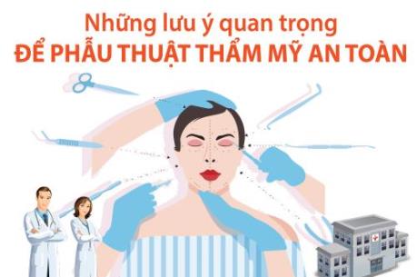 Những lưu ý quan trọng để phẫu thuật thẩm mỹ an toàn