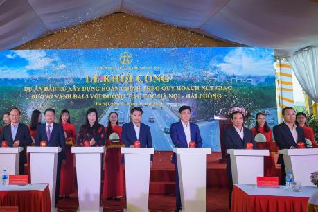 Xây dựng nút giao đường vành đai 3 với đường cao tốc Hà Nội – Hải Phòng