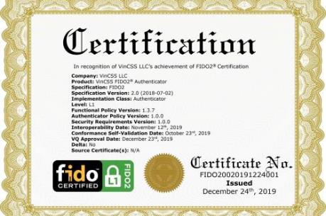 Vingroup là 1 trong 34 công ty đạt xác thực bảo mật FIDO2 toàn cầu