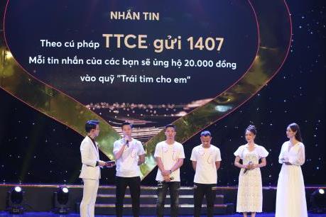 Quyên góp hơn 4,5 tỷ đồng ủng hộ chương trình “Trái tim cho em” 