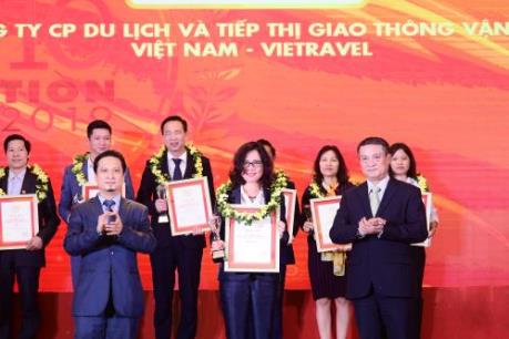 Vietravel 3 năm liên tiếp dẫn dầu Top 10 Công ty Du lịch - Lữ hành uy tín