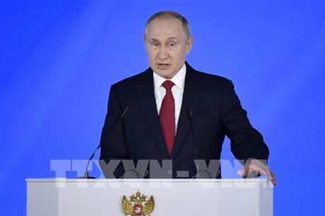 Tổng thống Nga Vladimir Putin đọc Thông điệp liên bang lần thứ 16