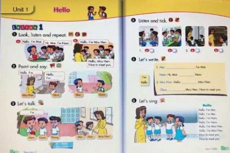 Công bố danh mục sách giáo khoa tiếng Anh lớp 1, chương trình giáo dục phổ thông mới