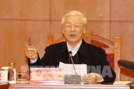 Tổng Bí thư, Chủ tịch nước chủ trì họp Tiểu ban Văn kiện Đại hội XIII của Đảng