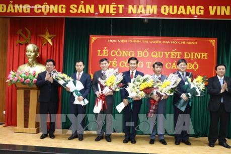 Công bố các quyết định về công tác cán bộ của Học viện Chính trị quốc gia Hồ Chí Minh