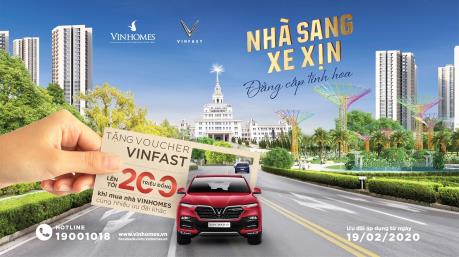 Mua nhà Vinhomes tặng Voucher xe VinFast tới 200 triệu