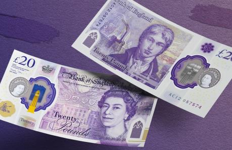 Anh đưa vào lưu hành chính thức tờ tiền mệnh giá 20 bảng bằng polymer