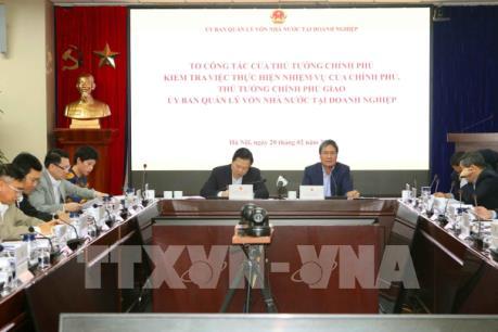 Tổ công tác của Thủ tướng làm việc với Ủy ban Quản lý vốn Nhà nước tại doanh nghiệp