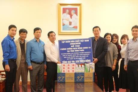Dịch COVID-19: Vinachem chung tay chống dịch cùng Vĩnh Phúc