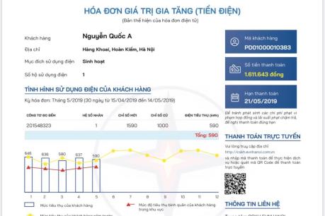 Mẫu hóa đơn điện tử và thông báo tiền điện mới có gì khác biệt?