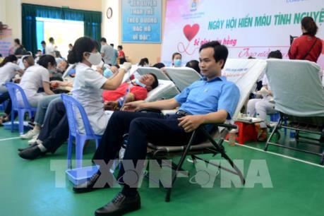 Hàng nghìn công nhân ở Đà Nẵng tham gia hiến máu tình nguyện