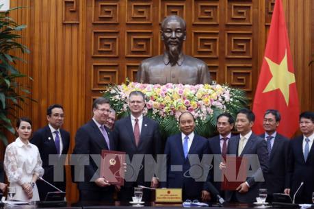 Thủ tướng Nguyễn Xuân Phúc tiếp Đoàn doanh nghiệp thuộc Hội đồng Kinh doanh Hoa Kỳ-ASEAN ​